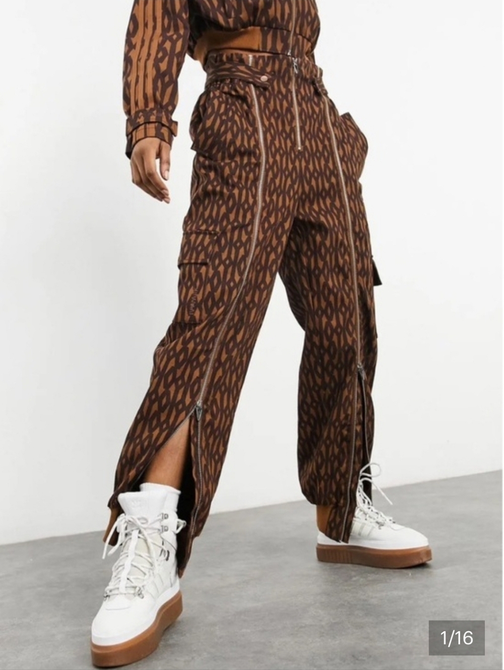 Adidas x Ivy Park Monogram Zip ONLY Pants size S NEW - Picture 3 of 8